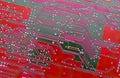 Red Circuit Board Royalty Free Stock Photo