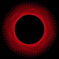 Red Circular Geometric Spirograph Abstract Pattern Royalty Free Stock Photo