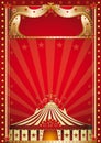 Red circus. Royalty Free Stock Photo