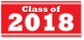 Red Class of 2018 Banner Royalty Free Stock Photo