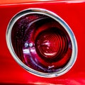 A Red Classic Car Tail Light Royalty Free Stock Photo