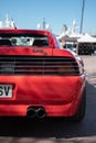 red classic Italian sports car, the Ferrari 348 Royalty Free Stock Photo