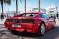 red classic Italian sports car, the Ferrari 348 TB