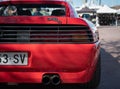 red classic Italian sports car, the Ferrari 348 TB