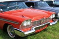 red classic Plymouth Royalty Free Stock Photo