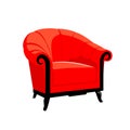 Red Classic Royal armchair