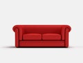 Red classic sofa