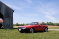 Red classic sports car Royalty Free Stock Photo