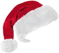 Santa Claus red hat isolated on white background Royalty Free Stock Photo