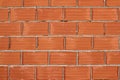 Red clay brick wall construction airbrick Royalty Free Stock Photo