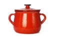 Red clay pot Royalty Free Stock Photo