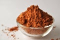 Red clay powder Montmorillonite in bowl Royalty Free Stock Photo