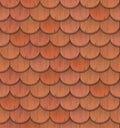 Red clay roof tiles Royalty Free Stock Photo