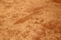 Red clay tennis court. Sand on a tennis court. The tennis court on clay. Tennis Clay Court Royalty Free Stock Photo