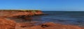 Red cliff in Magdalen islands