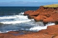 Red cliff in Magdalen islands