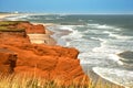 Red cliff in Magdalen islands