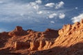 Red cliffs of Khermen Tsav canyon