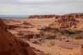 Red cliffs of Khermen Tsav canyon