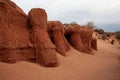 Red cliffs of Khermen Tsav canyon