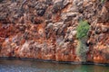 Red Cliffs of Yardie Creek at Cape Range National Park close to Exmouth Australia Royalty Free Stock Photo