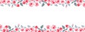 Red Climbing Rose `Etoile de Hollande`. Facebook cover Template. Web banner design