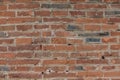 Red clinker brick wall of an old building Royalty Free Stock Photo