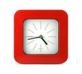 Red clock Royalty Free Stock Photo