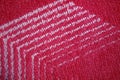 Red cloth background Abstract fabric texture, empty template. Royalty Free Stock Photo