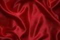 Red cloth waves background texture Royalty Free Stock Photo