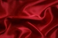 Red cloth waves background texture Royalty Free Stock Photo