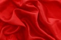 Red cloth waves texture background Royalty Free Stock Photo