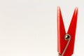 Red clothes pin Royalty Free Stock Photo