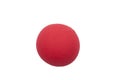 Red clown nose isolated