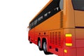Red Coach Bus Side View Royalty Free Stock Photo