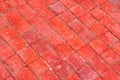 Red Cobblestones Surface Royalty Free Stock Photo