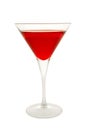 Red cocktail glass Royalty Free Stock Photo