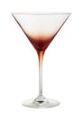 Red cocktail glass Royalty Free Stock Photo