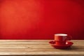 Red coffee cup Royalty Free Stock Photo