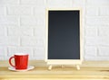 Red Coffee Cup Blackboard