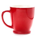 Red coffee cup. isolated Royalty Free Stock Photo