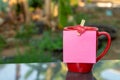 Red coffee cup Royalty Free Stock Photo