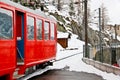 Red cog train at station 2