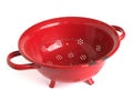 Red colander Royalty Free Stock Photo