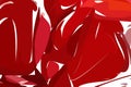 Red color background. Abstract illustration. 3D digital picture