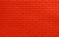 Red color brick wall Brickwall texture background