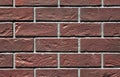 Red color brick wall pattern. Royalty Free Stock Photo