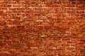 Red color brick wall texture background. Vintage style, old bricks. Royalty Free Stock Photo