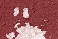 Red color cracked painted wall pattern. Royalty Free Stock Photo