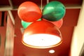 The red color lamp with balloon